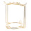 2Pcs Golden Multifunctional Cup Plate Organizer Stainless Steel Holder 1