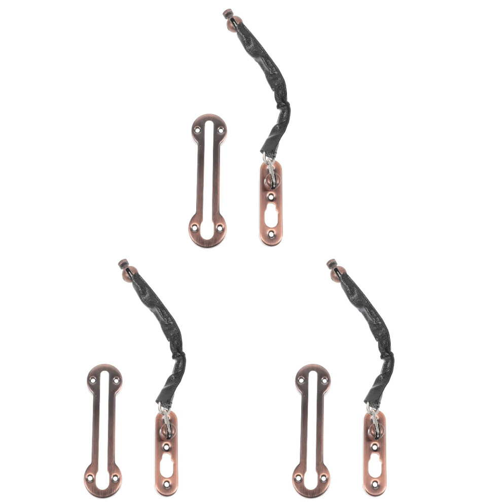 3Pcs Heavy Duty Door Chain Lock Stainless Steel Security Latch 3711824533724