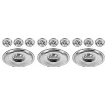 12Pcs Silver Stainless Steel Cooking Pot Replacement Lids Tight Fit