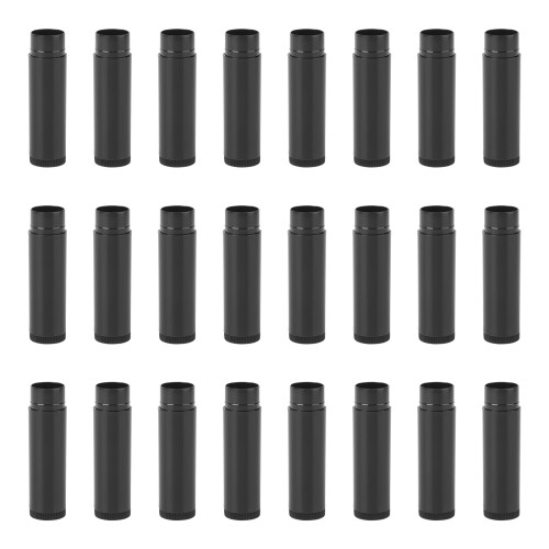 50Pcs Twist-Up Black Lip Balm Tubes Empty Lipstick Containers