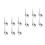 12Pcs Silver Kid Adaptive Spoon Replacement Heads Easy Clean 1
