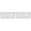 2Pcs White Lace Half Curtains Short Window Curtains for Kitchen Use 1