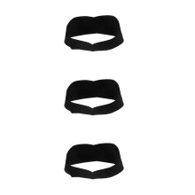 3Pcs Adjustable Black Swimming Headband for Kids Yoga Diving Ear Guard