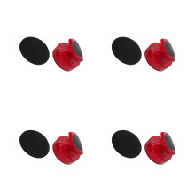 4Sets Red Air Hockey Table Pusher Replacement Pads ABS Self-Adhesive