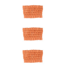 150Pcs Orange DIY Clay Roof Tiles for Miniature Dollhouse Decoration