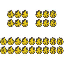 30Pcs Professional Yellow Silicone Tennis Racket Vibration Dampeners