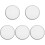 5Pcs White Multi-Use Polyester Drum Head Covers for Home Instruments 1