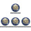 80Pcs Blue Decorative Metal Buttons Small Vintage Buttons for Uniforms 1