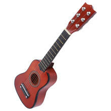 2Pcs Coffee Beginner Guitar Acoustic Folk Music Instrument for Kids