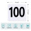 200Pcs Table Numbers 1-100,Plastic Table Numbers, Double Sided Table Number Cards for Wedding Reception Restaurant Table 7