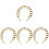 4Pcs Fashionable Golden Chunky Bag Chain Durable Replacement Strap 1