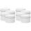 8Pcs White Iron Candle Jars DIY Empty Storage Holders for Tea Lights 1