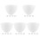 25Pcs DIY Silicone Mask Bowls White Multipurpose Facial Mixing Tools 1