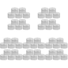 50Pcs Durable Silver Aluminum Tins with Lids for Loose Tea and Storage