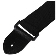 2X Adjustable Guitar Strap Band Acoustic Electric 132 x 6cm Black