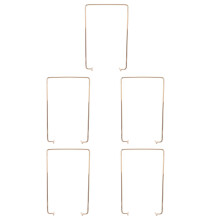 5Pcs Golden Metal Calendar Stand for Desk Photo Display and Office Use