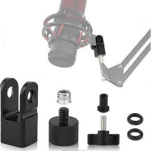 Microphone Adapter 3/8-Inch or 1/4-Inch Microphone Adapter for QuadCast Microphone Stand and Boom A