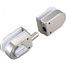 Stainless Steel,Glass Door Latches Lock/Bolt,138A,Without Drilling,for Double Glass Door, Frameless Glass Door c