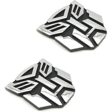Autocollants Autobot pour voiture, paire, peinture, PVC, emblème de voiture, Transformers, accessoires auto