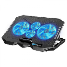 Laptop Cooling pad for Hp HP Elite x2 1012 G1 Gaming laptops, Laptop Cooler with 4 Fans, LCD Display Screen, 4 Height, 2 USB-A Port Laptop Stand 26s