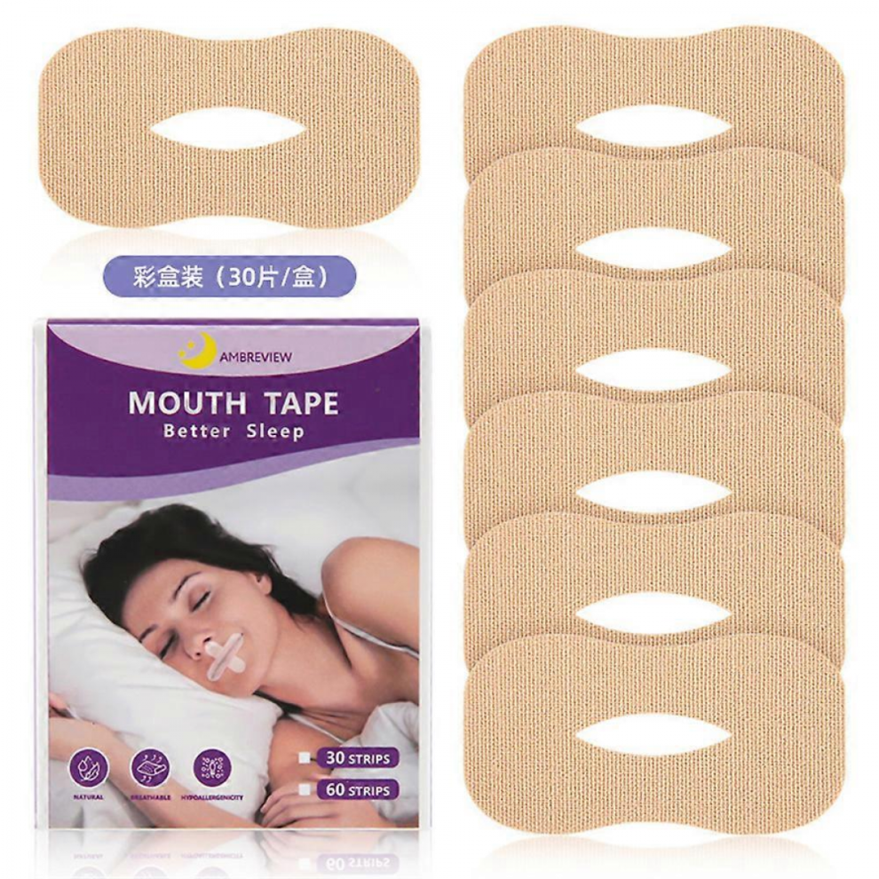 30pcs Mouth Tape for Anti Snoring for Sleeping, Anti Snoring Mouth Strips for Less Mouth Breathing, Snoring Relief, Sleep Improvement