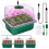 4 Pack Seed Starting Tray with Grow Light,Seed Starting Kit with Timing Controller Adjustable Bright 1