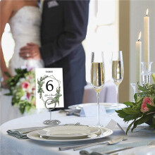 Table Number Holders 40Pcs - 2 Inch Place Card Holder Short Table Number Stands for Wedding Party (Silver)