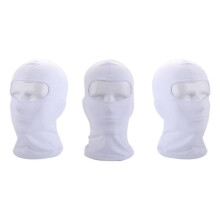 10X Outdoor Full Face Mask Spandex Balaclava Thin Motorcycle Cycling Ski CS Mask White