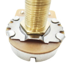 2X Potentiometer Splined Small Pot Electric Guitar Bass Effect Amp Tone Volume 28mm B500K