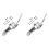2X Gitarr Tremolo Bridge Ändstycke för LP Jazz Elgitarr B70 ES 355 Bästa Silver 1