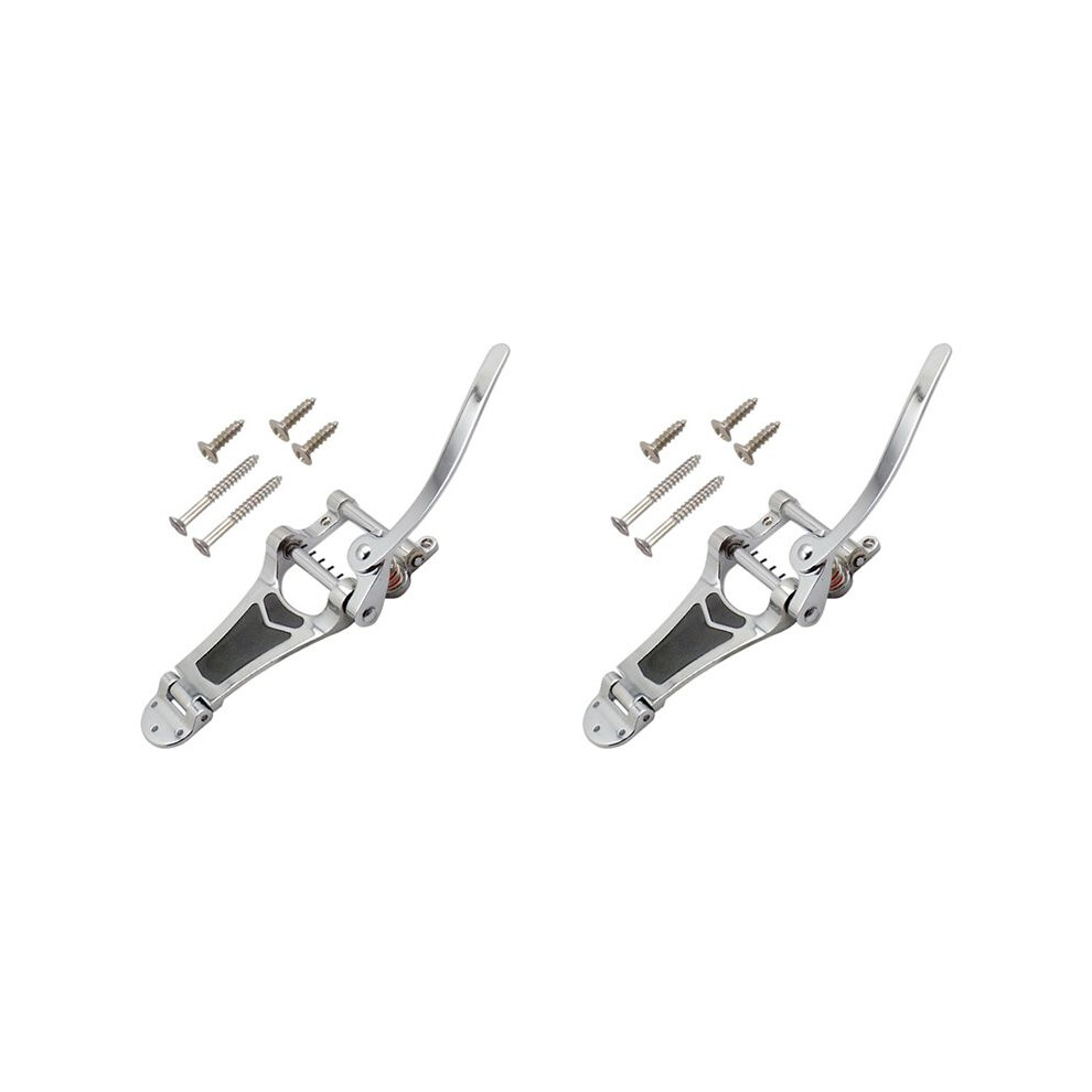 2X Guitar Tremolo Bridge Tailpiece For Lp Jazz Electric Guitar B70 Es 355 Best Silver 4712799341863