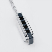 2X Mondharmonica Ketting 4 Gaten 8 Toon Mondharmonica Draagbaar Muziekinstrument voor Kinderen en Beginners