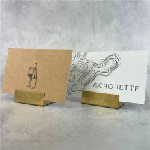 Porte-Cartes de Table en Laiton 60 Pièces de Taille, Porte-Cartes de Table Vintage, Petits Supports de Cartes de Table Antiques, Étiquettes de