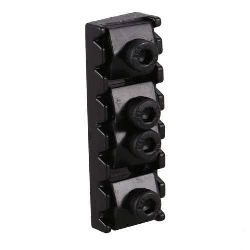 2X 7 String Locking Nut Electric Guitar Nut Tremolo Bridge 48mm (Black)