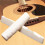 3 Set Acoustic Guitar String End Nut Bridge Saddle Abalone Pins Replacements Set (Brass Pins & Bone Saddle Nut) 3