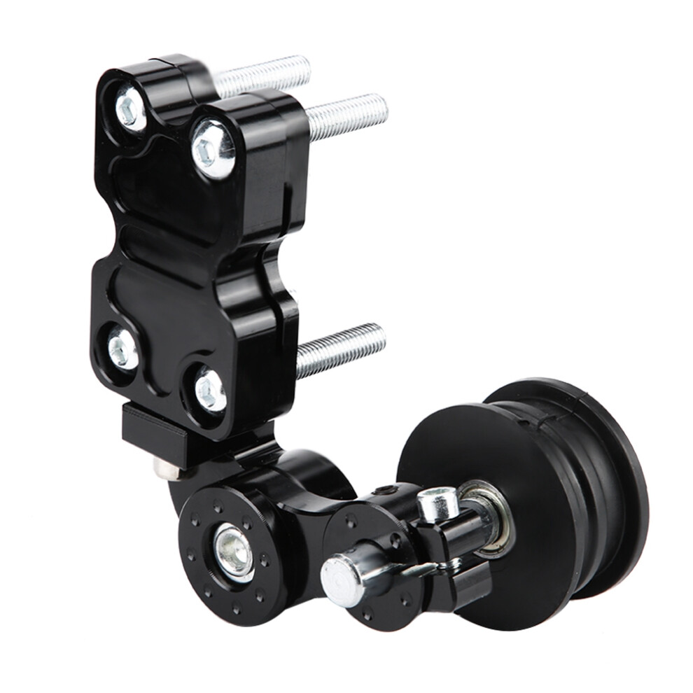 Aluminum Motorcycle Chain Tensioner Bolt Auto Adjuster 605G Black 4281393218210