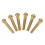 3 Set Acoustic Guitar String End Nut Bridge Saddle Abalone Pins Replacements Set (Brass Pins & Bone Saddle Nut) 5