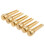 3 Set Acoustic Guitar String End Nut Bridge Saddle Abalone Pins Replacements Set (Brass Pins & Bone Saddle Nut) 8