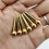 3 Set Acoustic Guitar String End Nut Bridge Saddle Abalone Pins Replacements Set (Brass Pins & Bone Saddle Nut) 10