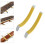 12Pcs Metal String Spreaders Guitar Luthier Tool pour Cleaning Fretboard Jaune 3