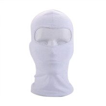 5X Outdoor Vollgesicht Maske Elasthan Balaclava Thin Motorrad Radfahren Ski CS Maske Weiss