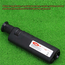 5pcs 400X Magnification Optical Fiber Inspection Microscope with SC FC LC ST MU E2000 Universal Adapter