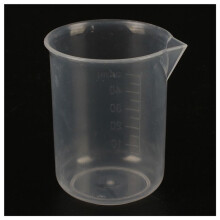 10 Pz 50 Ml Misurino da Laboratorio In Plastica Acqua Liquido Trasparente