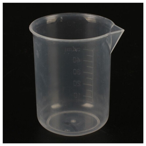 10 Pz 50 Ml Misurino da Laboratorio In Plastica Acqua Liquido Trasparente