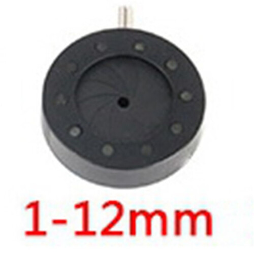 6X Manual Aperture Adjustable Mechanical Iris Diaphragm Iris Diaphragm for Digital Camera Microscope Iris Lens SK12 2
