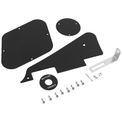 3set Black Pickguard /Cavity / Covers/Pickup Selector Plate /Bracket/Screws for LP Guitar Style 2