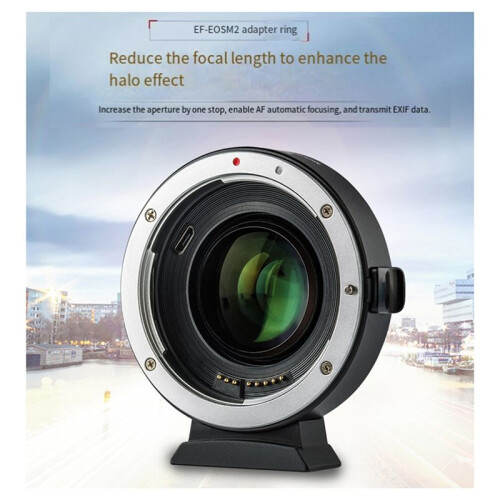 For  EF Lens to  -M Camera Series EF-EOSM2 0.71X Autofocus Speed Booster Adapter 2