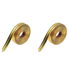 2X PVC Tape Furniture 5M Corner Protector Self-Adhesive Decorative Strips Gold Buffer Protect Strip Wall Stickers