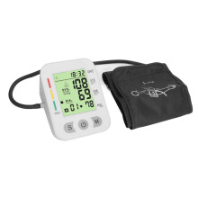 Tensiomètre automatique pour le bras avec écran LCD, double interrupteur, alimentation USB et batteries