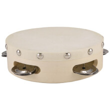 6pcs 6in Hand Held Tambourine Drum Bell Metal Jingles Percussion Musical Toy for KTV Party Kids Games